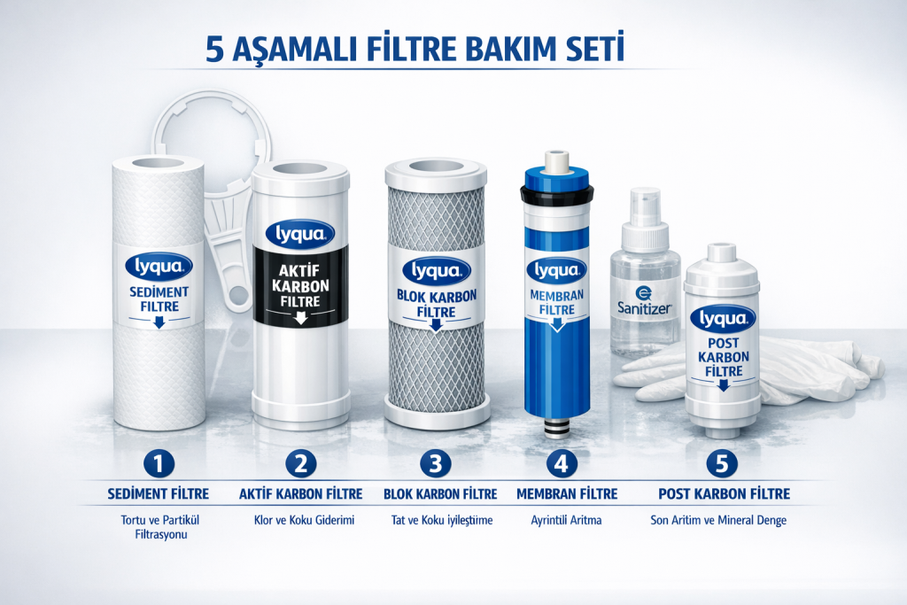 Lyqua Su Arıtma Komple Filtre Değişimi